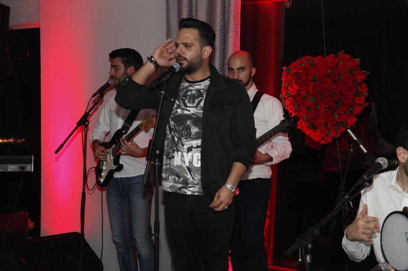 Charbel Khalil and the band at Burj on Bay 